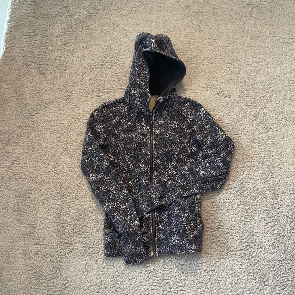 Lululemon Jacket Remix Scuba Heavy Cotton Full Zip Hoodie Galaxy sz  4/S vintage